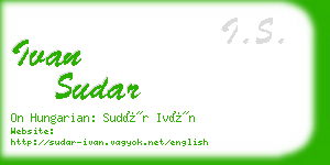 ivan sudar business card